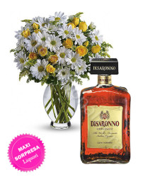 bouquet_rose_margherite_amaretto_disaronno