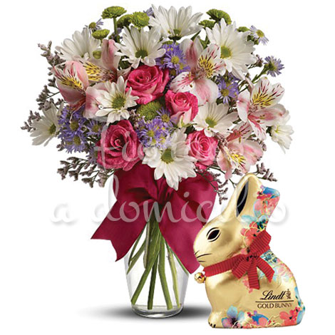 bouquet-di-fiori-misti-con-coniglietto