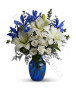 bouquet-di-roselline-gigli-bianchi-iris