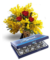 tre-rose-rosse-con-mimosa-baci-perugina